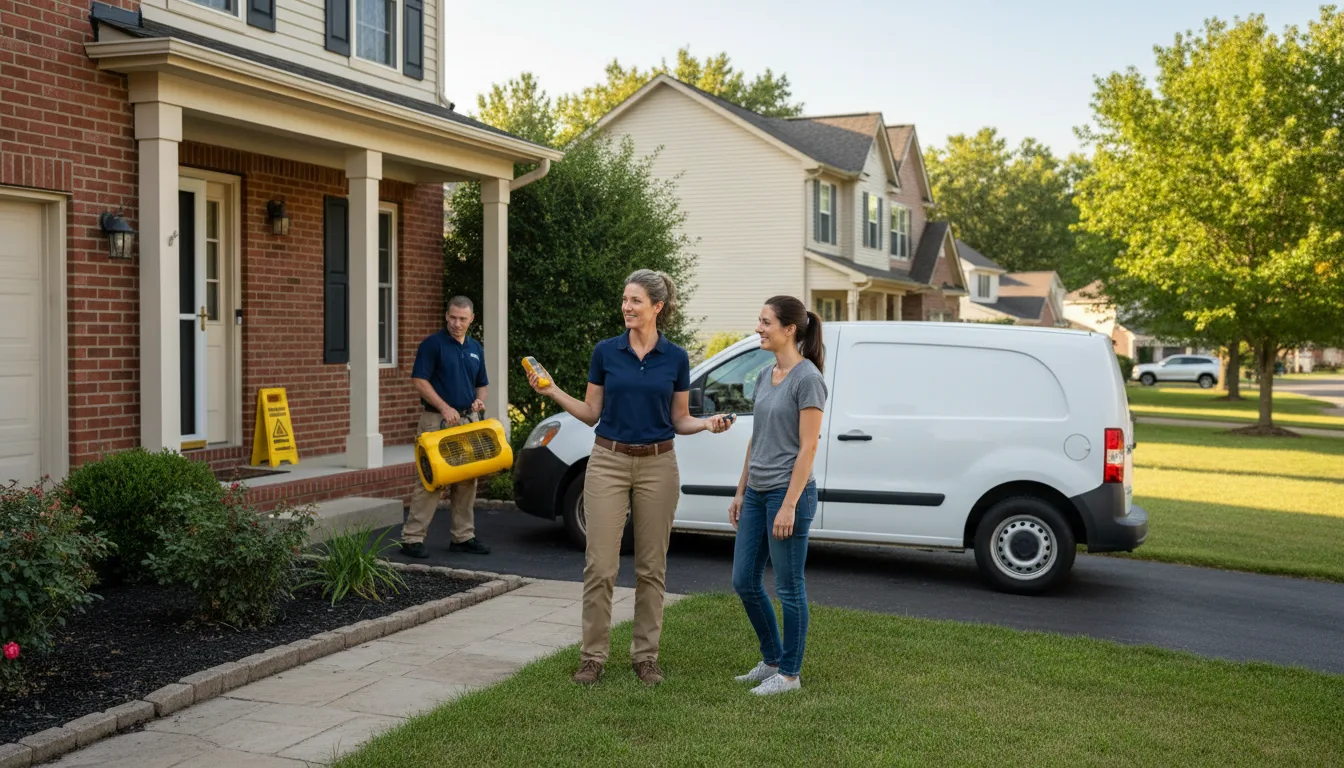 Water restoration image for Dehumidification And Cleanup Services in Bogard, MO
